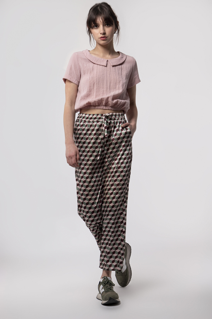 Picture of SATIN PRINTED TROUSERS