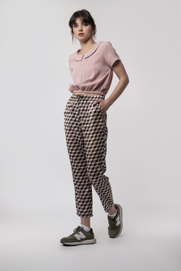 Picture of SATIN PRINTED TROUSERS