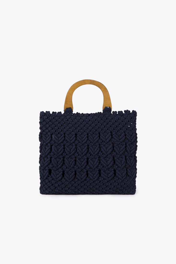 Picture of CROCHET BAG WITH WOODEN HANDLES