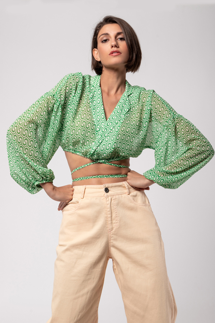 Picture of WRAP CROP TOP