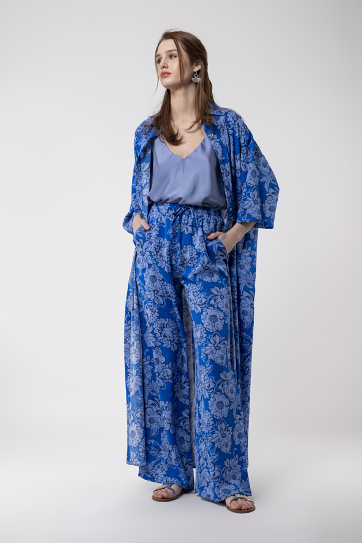 Picture of SHIRT DRESS FLORAL IN BLUE (2)