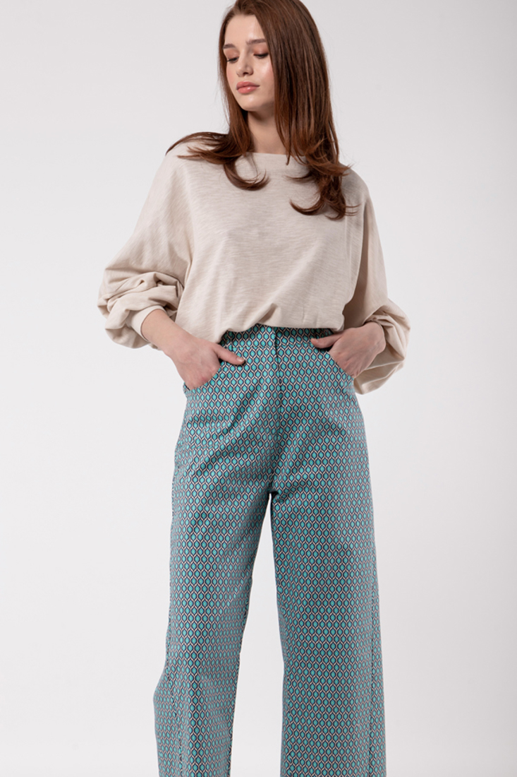 Picture of PRINTED STRAIGHT TROUSERS (2)