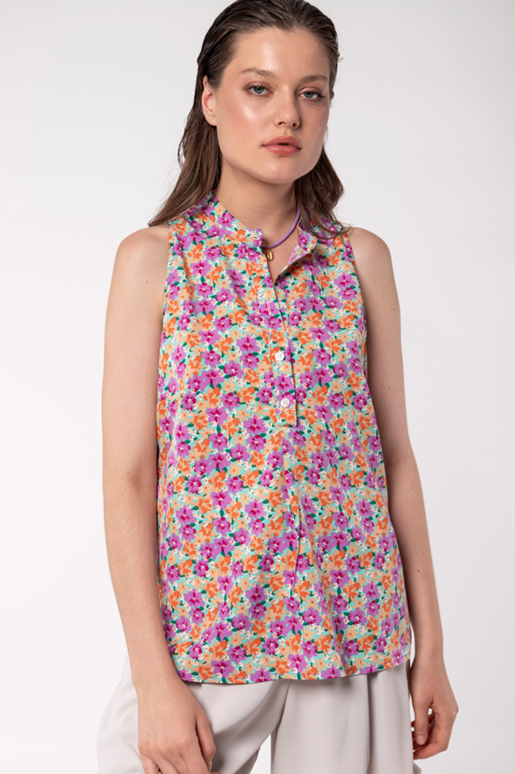Picture of SLEEVELESS PRINTED BLOUSE