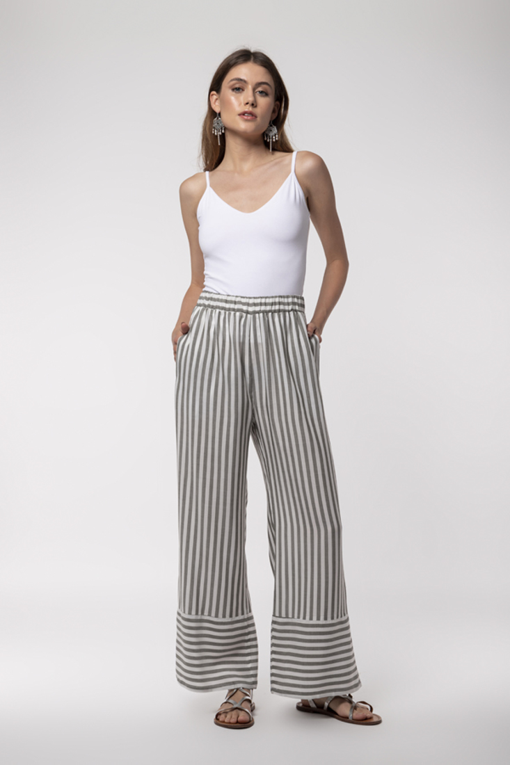 Picture of STRIPED PANTS ZOE BLACK (2)