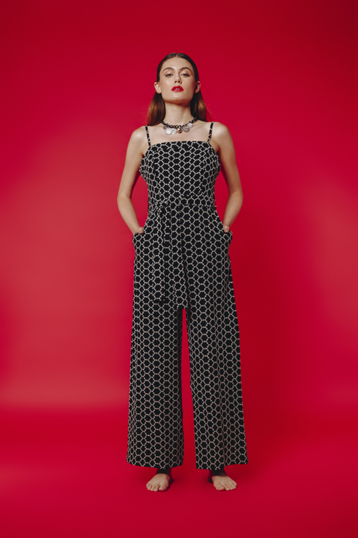 Picture of EMBROIDERY JUMPSUIT ZOE BLACK