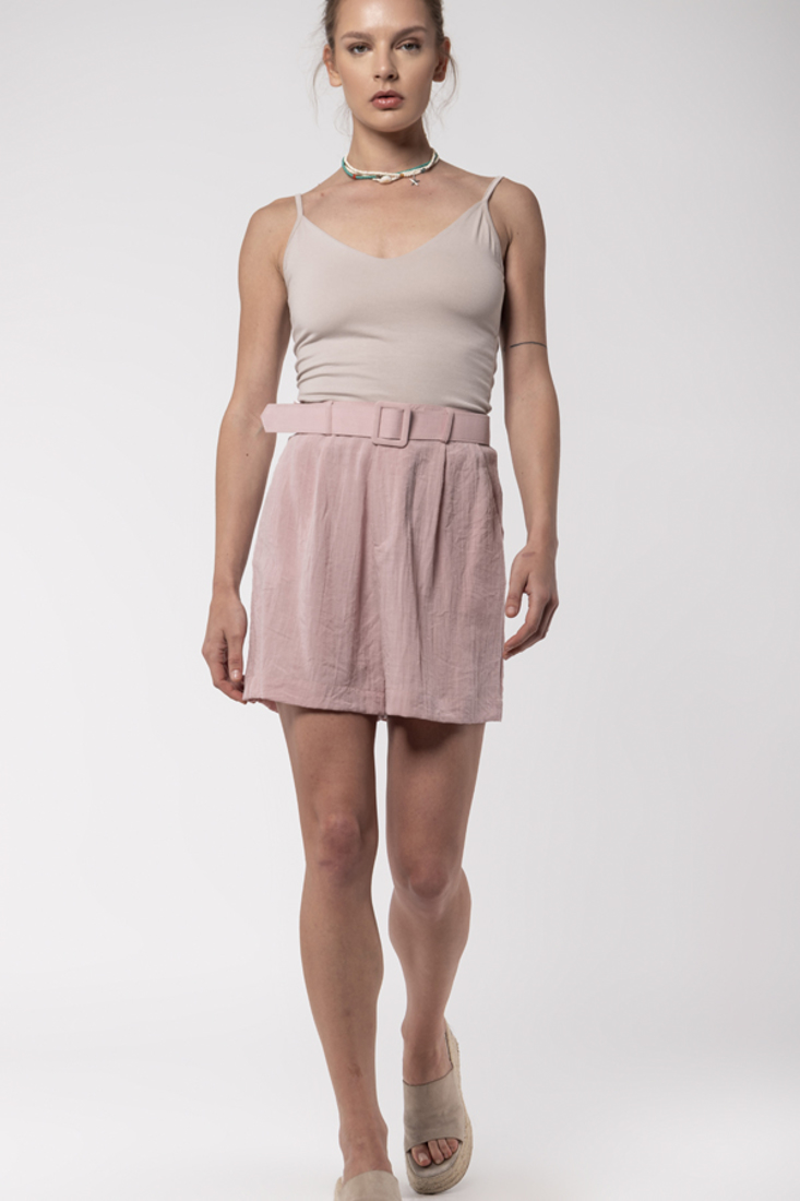 Picture of HIGH WAISTED SHORTS WITH FRONT PLEATS