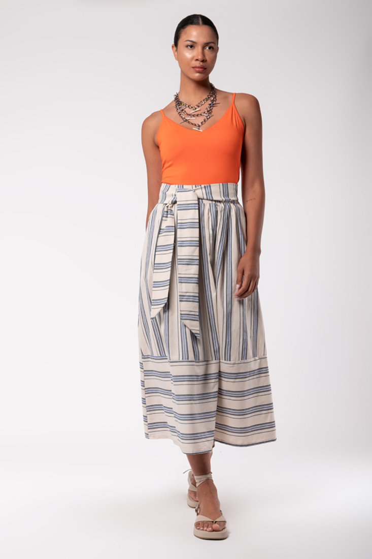 Picture of STRIPED SKIRT ZOE BLACK (2)