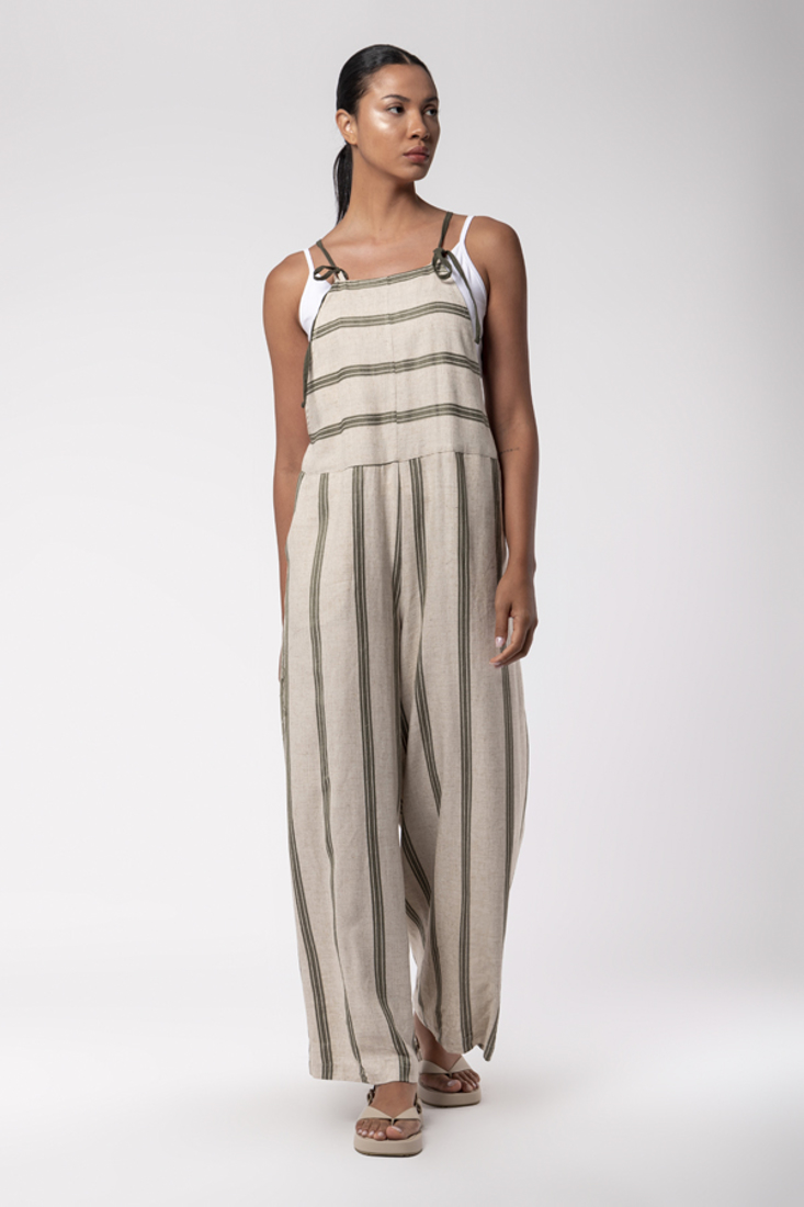 Picture of STRIPED LINEN JUMPSUIT