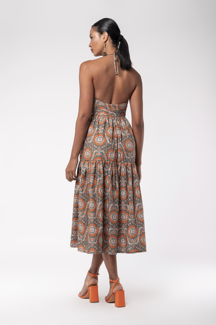 Picture of BACKLESS PRINTED DRESS