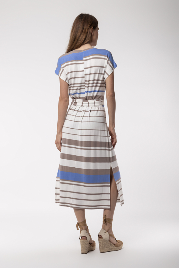 Picture of STRIPED DRESS WITH BELT