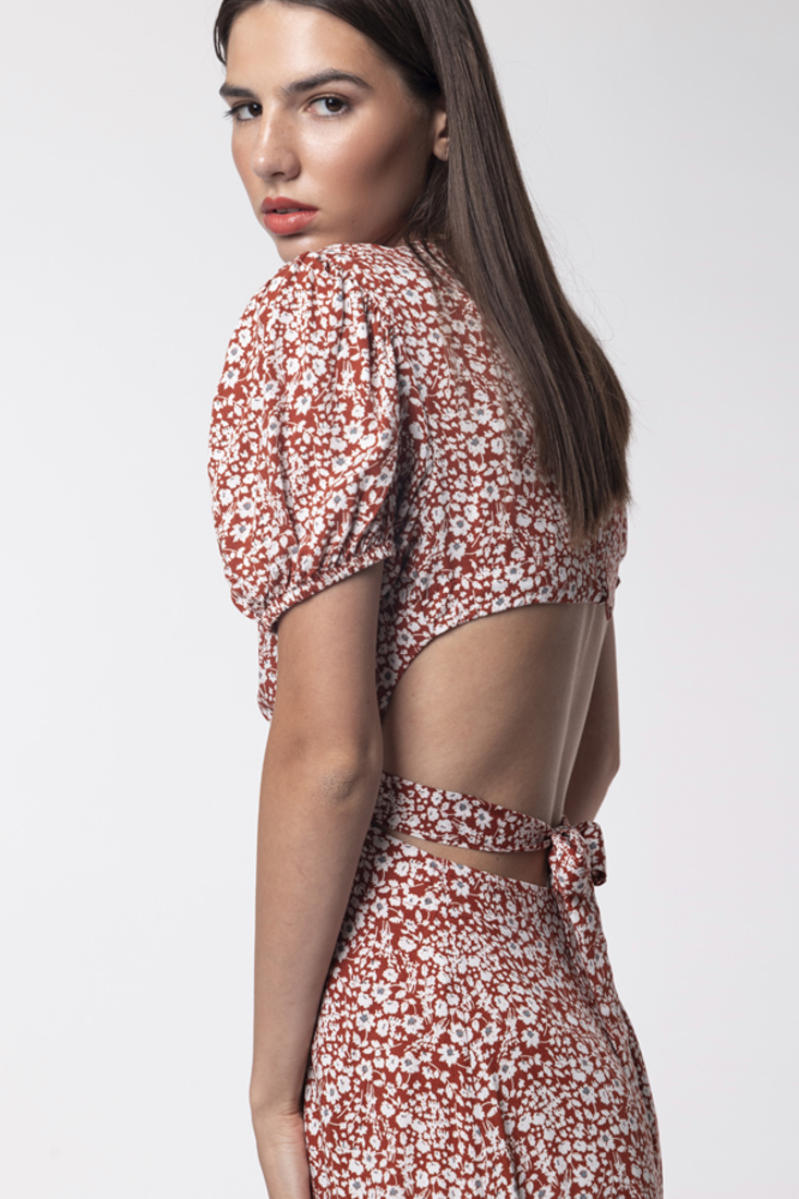 Picture of FLORAL CUT-OUT DRESS