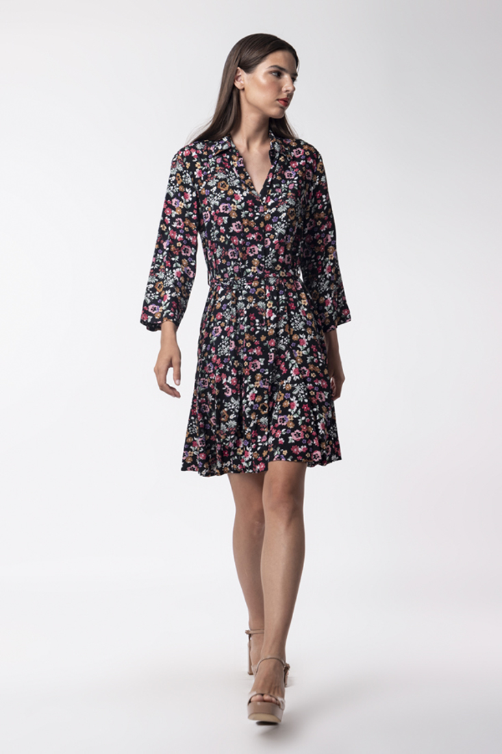 Picture of SHORT FLORAL SHIRT DRESS (2)
