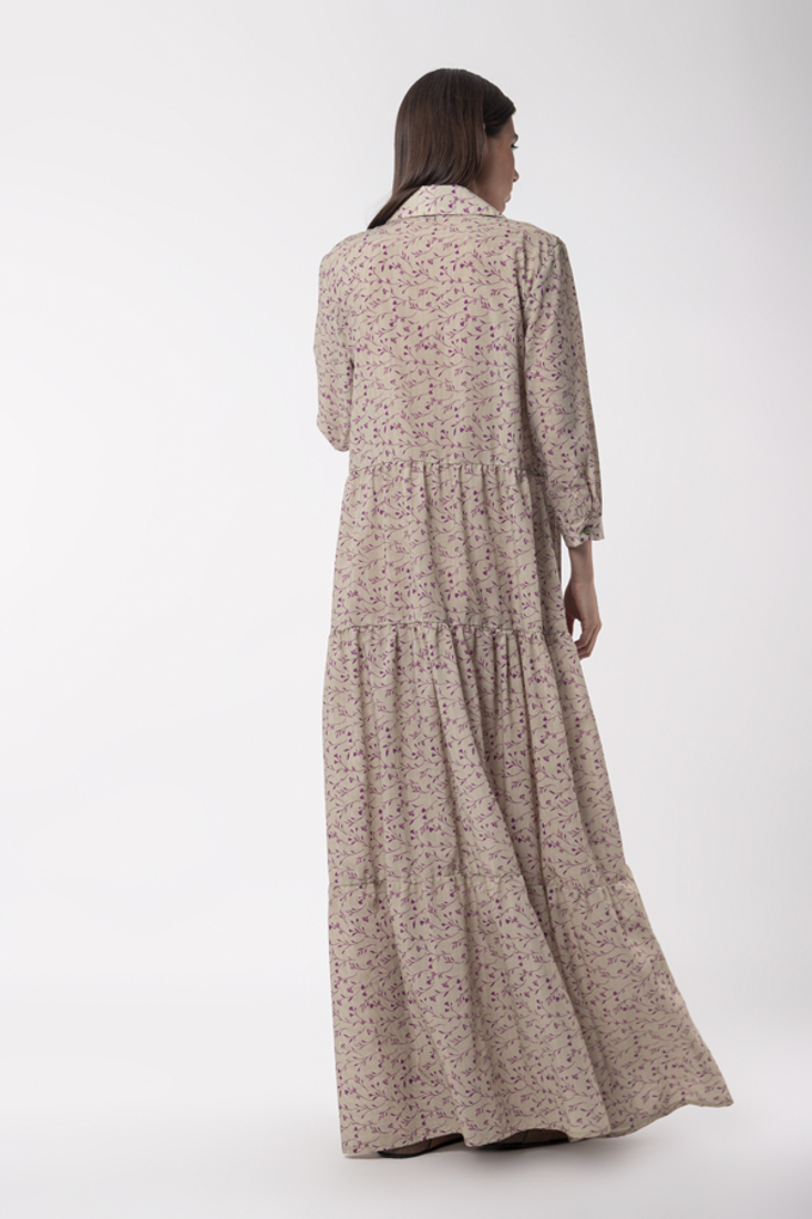 Picture of MAXI DRESS FLORAL-STRIPPED PRINT