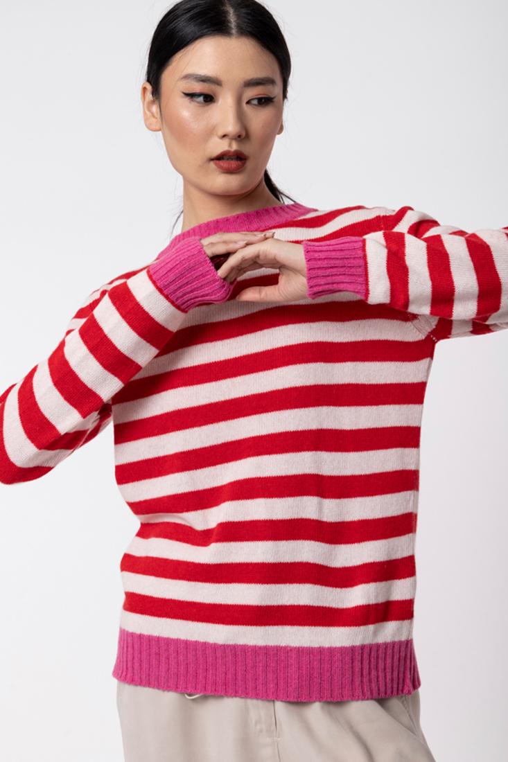 Picture of STRIPED KNITTED BLOUSE