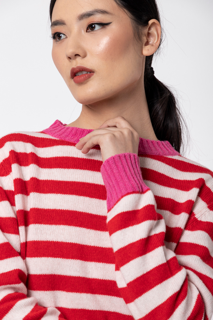 Picture of STRIPED KNITTED BLOUSE