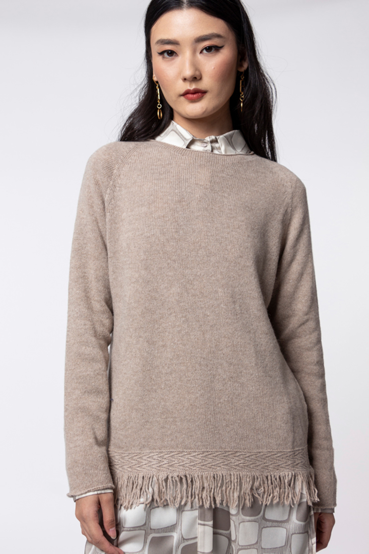 Picture of KNITTED BLOUSE WITH FRINGES